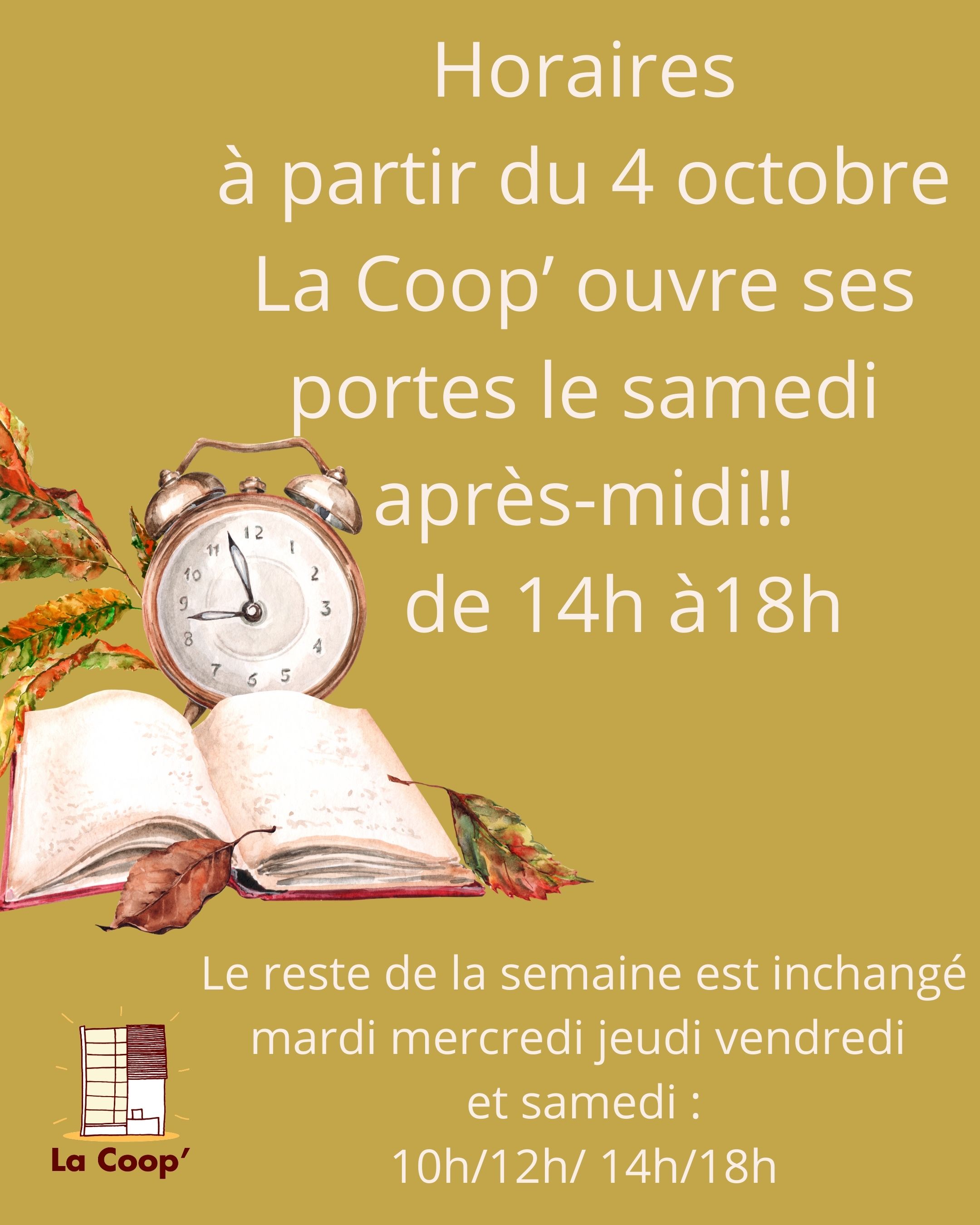 Horaires dautomne